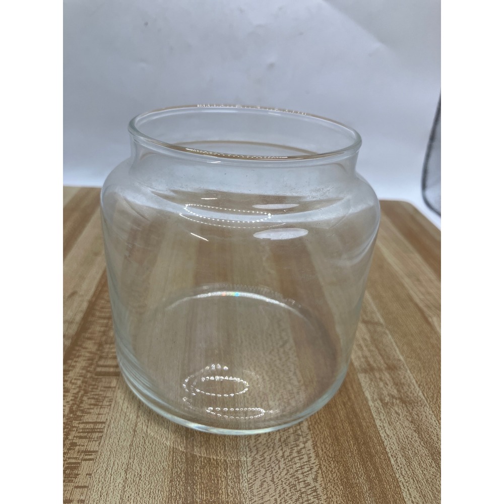 Clear Glass Jar Holder Container Bud Vase‎ Candle Holder Craft Storage